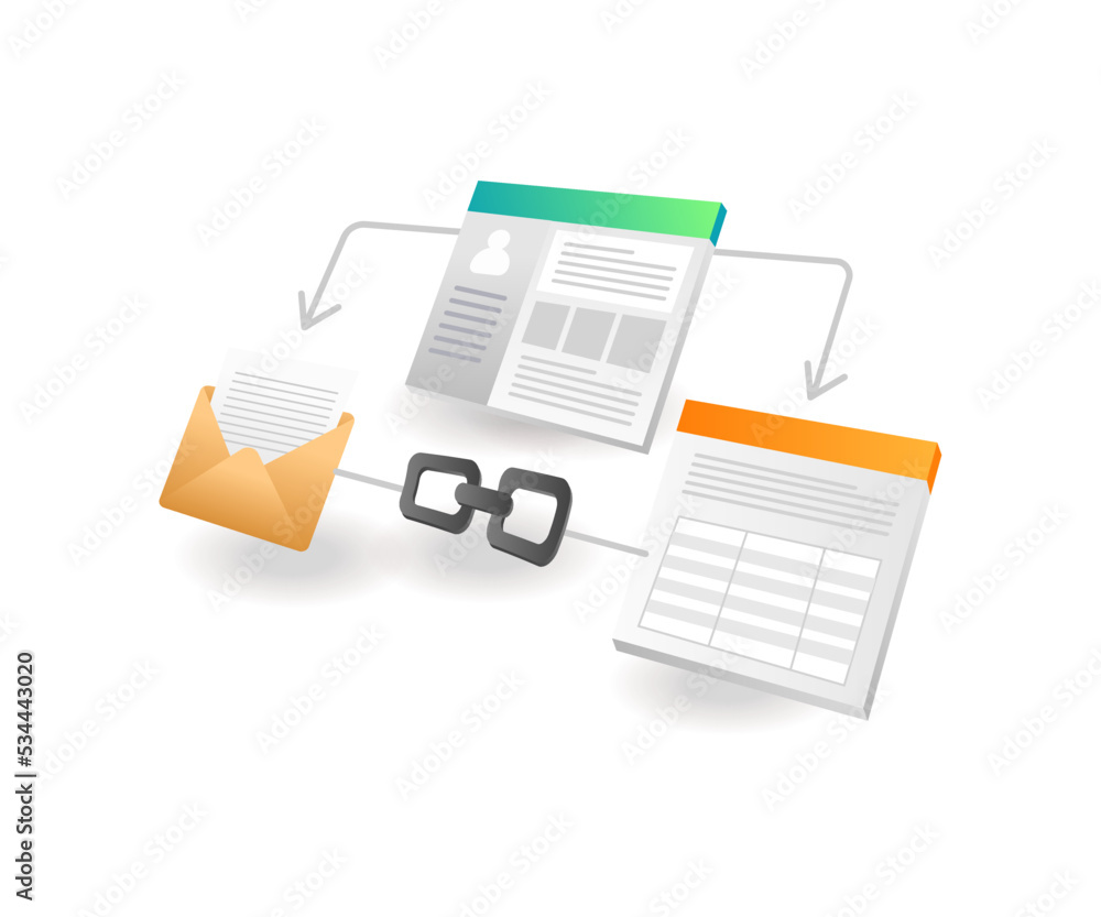 Poster website link application layout