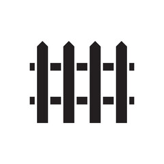 wooden fence vector for website symbol icon presentation