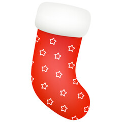 Christmas socks isolated on white background. Set of socks for Christmas gifts and happy new year.