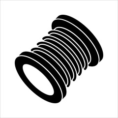 Barbed wire icon vector isolated on white background. Protection concept design.