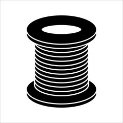 Barbed wire icon vector isolated on white background. Protection concept design.