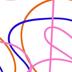 Blue Pink orange Lines Abstract Background 