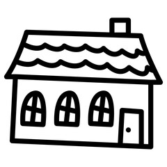 Obraz premium building doodle icon