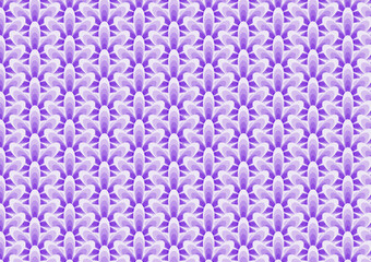 Violet gradient flower pattern of clothes