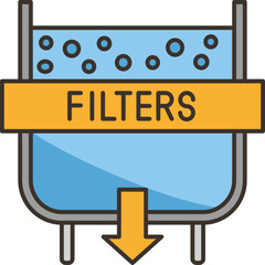 filtration icon - obrazy, fototapety, plakaty