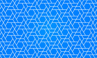 Geometric Grid with intricate Hexagonal and triangular shapes seamless pattern design repeating back