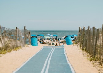 Fototapeta premium Entrance road to Rehoboth Beach, Delaware