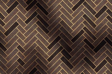 Seamless herringbone pattern. Herringbone tweed background in black and beige colours. Trendy grunge style herringbone design for textile and interior design. Irregular texture.