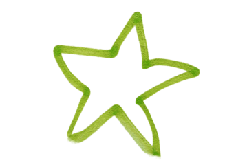 Graffiti star isolated with wall texture and brush strokes. Also looks good in other colours.  isolated on transparency photo png file 