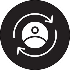 self employed glyph icon