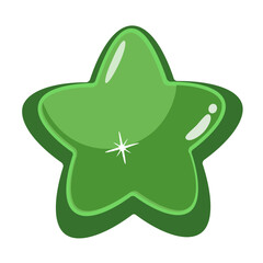 Yummy candy flat icon design 