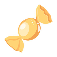 Yummy candy flat icon design 