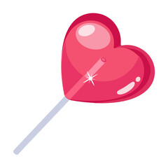 An icon of lollipop flat design 