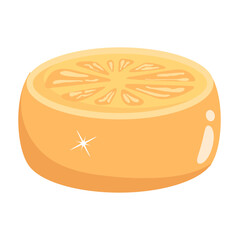 Yummy candy flat icon design 