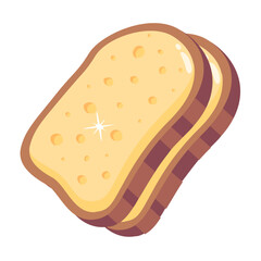 Check out flat icon of bread 