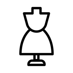 mannequin line icon illustration vector graphic