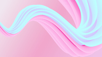 Abstract Bubble Gum Wave Background