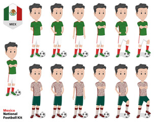 Mexico Football Team Kit, Home kit and Away Kit