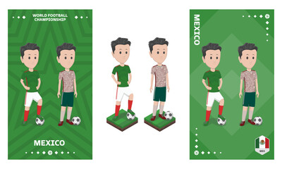 Mexico Football Team Kit, Home kit and Away Kit
