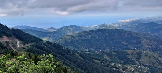 panorama of the mountains