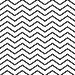 zig zag seamless pattern. Black and white background. Zigzag lines background. Linear backdrop. Triangular waves ornament.