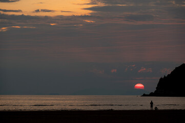 父母ヶ浜の夕焼け