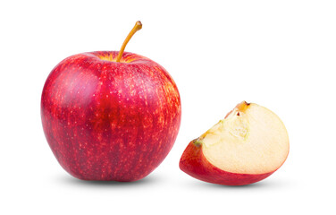 Fresh red apple isolated on transparent png