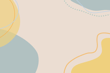 simple yellow and blue card design with free space for text