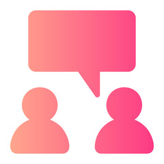 conversation gradient icon