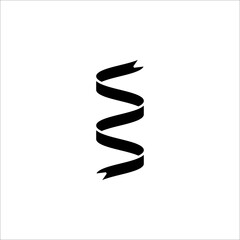 Ribbon icon. tape sign. vector illustration on white background. EPS 10