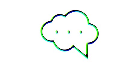 simple element of a pop-up message, email, or text message