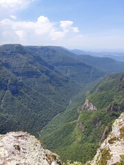 Obraz premium view of the canyon of the river