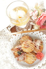 Japanese food, Takoyaki octopus ball for street food image