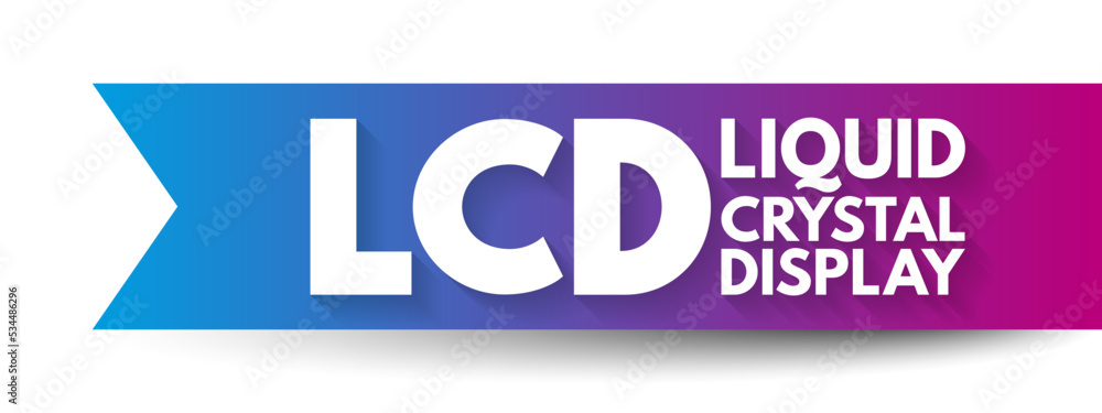 Poster lcd - liquid crystal display is a type of flat panel display which uses liquid crystals in its prima