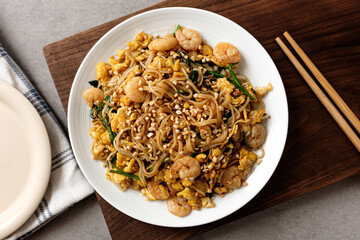 Thai food pad thai fried rice noodles