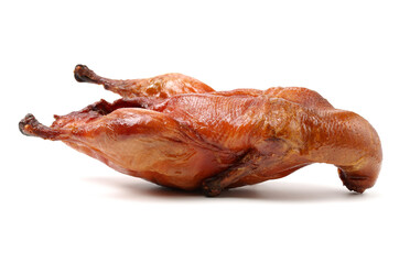 Peking Duck, China's most famous dish on white background