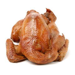 Roast Chicken on white background