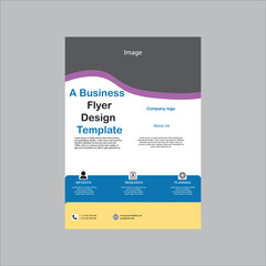 Creative business flyer design template