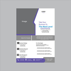 Creative business flyer design template