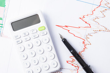 Financial investment stock growth concept map