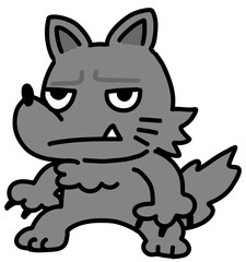 ハロウィンの可愛い狼男