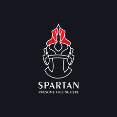 Spartan logo icon vector image