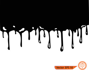 Dripping paint drips background. Excellent drips illustration. Collection of dripping paints. Only commercial use