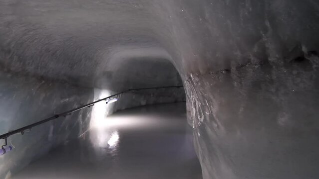 Inside Aletsch glacier (Ice Palace at Jungfraujoch), Switzerland