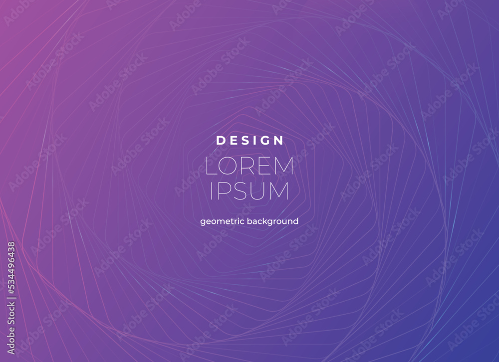 Poster abstract geometric composition forms modern background with decorative