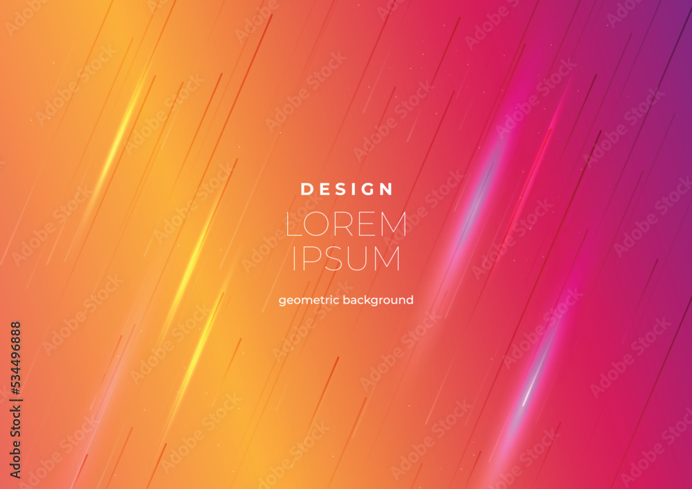 Poster abstract geometric composition forms modern background with decorative