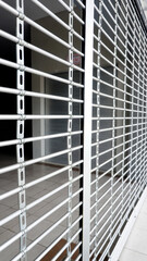 iron curtain as shop safety