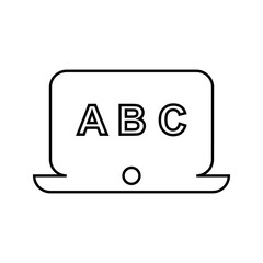 Alphabet, letter, letters, English icon. Outline vector design.