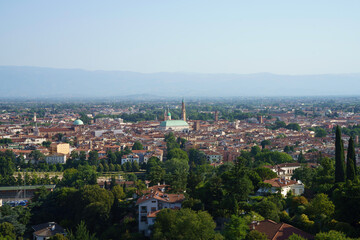 Fototapeta na wymiar View of Vicenza from Monte Berico