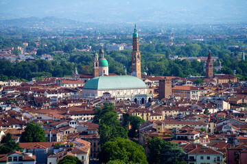 Fototapeta na wymiar View of Vicenza from Monte Berico